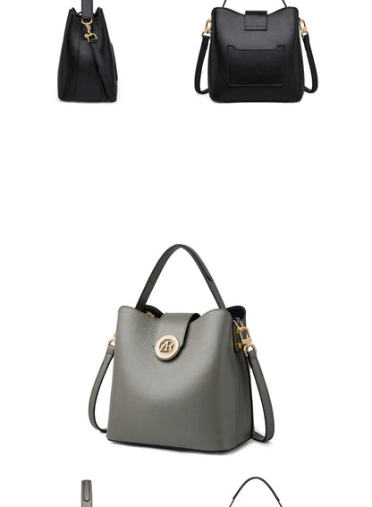 ZOOLER Full Genuine Leather Shoulder Bags Tote Bags Luxury Women Trendy Handbag Totally Skin Fashion Top Handle Purses #WG385