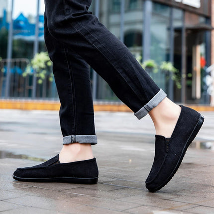Nuovi uomini mocassini scarpe moda uomo morbido mocassini mocassini tela Slip-On scarpe Casual uomo Outdoor Walking uomo calzature