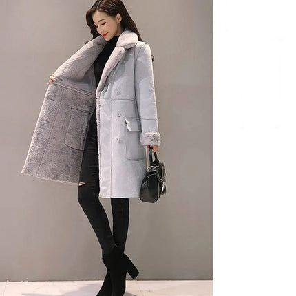 Winter Fashion New High Quality Rabbit Fur Coat Velvet Fur Coat Long Fur Coat Female Loose Thick Warm Mink Fur Teddy Coat