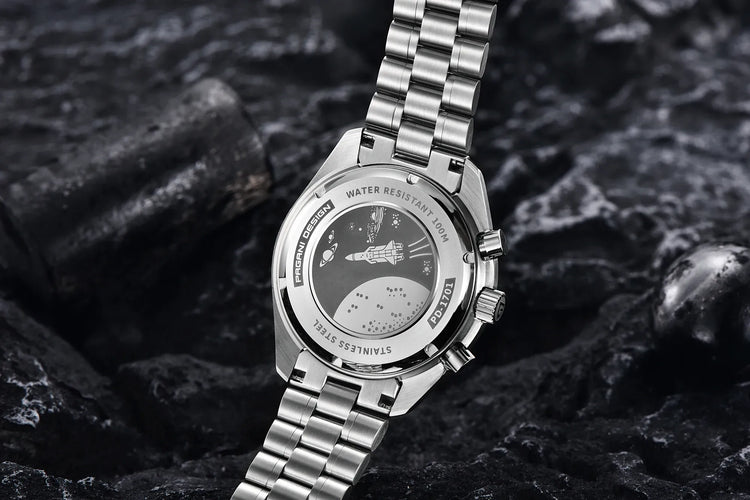 PAGANI DESIGN 2026 Nuovo Orologio da Uomo di Lusso, Orologio al Quarzo con Data Automatica, Cronografo, Vetro Zaffiro AR