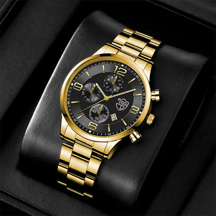 Orologi da uomo alla moda Orologio da polso al quarzo di lusso Calendario da uomo Business Casual Orologio in pelle Orologio luminoso platinumshop
