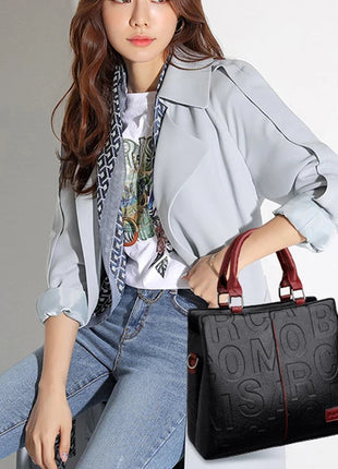 PU Leather Casual Crossbody Bags for Women Ladies Luxury Designer Tote Handbag Female Large Capacity Travel Shoulder Bag Sac PlatiNum