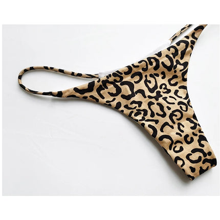 Cotton G String Leopard Women Panties Sexy Briefs Thong Low Waist T-back Bikini Underwear Seamless Femlae Lingerie Size S-XXL