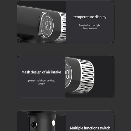 5 In 1 Fast Drying 1800W Low Noise Negative Ionic High-Speed 110000RPM Brushless Motor HairDryer Set with Magnetic Nozzle