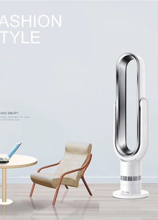 Ventilatore Freddo e Caldo con Telecomando, Senza Pale, 220V, Ultra-silenzioso, Purificatore d'Aria, Alta Qualità, Programmabile 1-9 Ore