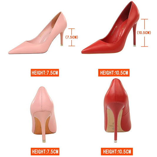 BIGTREE Shoes Women Pumps Fashion High Heels Shoes Black Pink White Shoes Women Wedding Shoes Ladies Stiletto Women Heels 2025