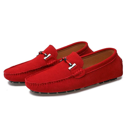 Nuovi uomini scarpe casual moda pelle scamosciata morbida mocassini da uomo mocassini per il tempo libero slip on scarpe da guida da uomo scarpe pigre fatte a mano appartamenti comodi