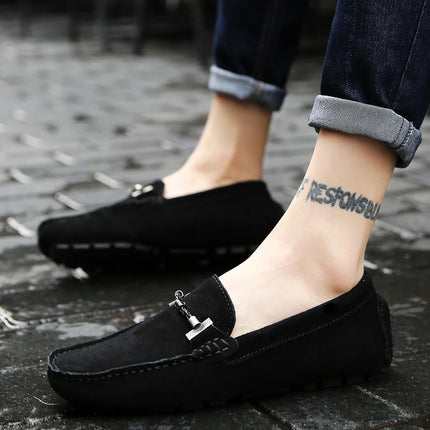 Nuovi uomini scarpe casual moda pelle scamosciata morbida mocassini da uomo mocassini per il tempo libero slip on scarpe da guida da uomo scarpe pigre fatte a mano appartamenti comodi