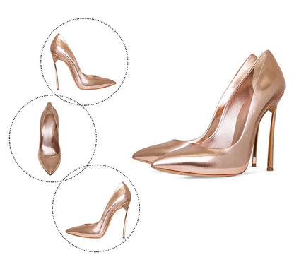 【Measure your feet length before order】Luxury Designer Women Pumps Stiletto High Heel Sexy Fetish Party Zapatos De Tacon C-PU-1