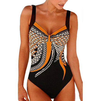 Costume da bagno bikini sexy Costumi da bagno Donna 2025 Costume intero Push Up Nuoto per abbigliamento da spiaggia Monokini Costumi da bagno taglie forti 2XL platinumshop