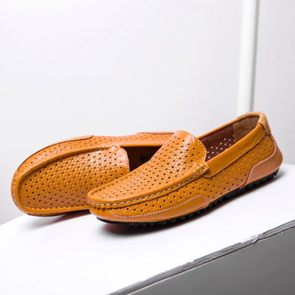 Scarpe Casual da uomo di moda scarpe eleganti da uomo di marca mocassino classico da uomo in vera pelle Plus Size Classic