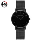 HANNAH MARTIN Movimento al quarzo giapponese in acciaio inossidabile di qualità del marchio Orologio Dropshipping da donna impermeabile da 36 mm in oro rosa completo platinumshop