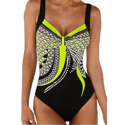 Costume da bagno bikini sexy Costumi da bagno Donna 2025 Costume intero Push Up Nuoto per abbigliamento da spiaggia Monokini Costumi da bagno taglie forti 2XL platinumshop