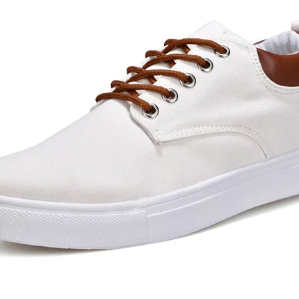 Fashion Canvas Men's Sneakers Black Lace Up Sping Shoes 2024 Classic Casual Vulcanized Shoes Size 46 47 Mens Spring Sport Shoes