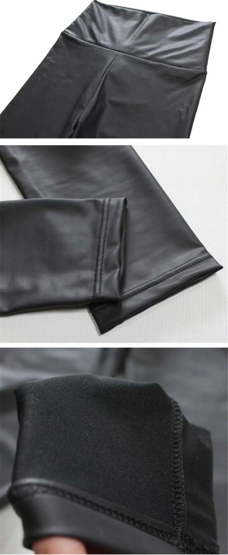 Trendy New Oversized WOMEN'S Leggings, High Waisted Tight and Sexy PU Leather Pants, Colorful Yoga Pants for Women PlatiNum