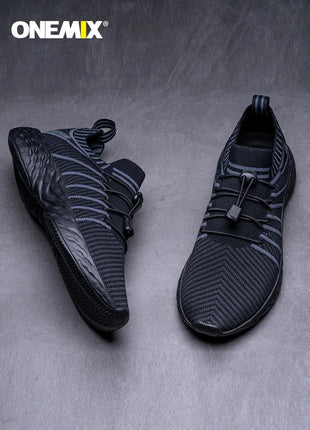 ONEMIX NUOVE Scarpe da Corsa in Offerta per Uomo, Sneakers Impermeabili e Traspiranti, Scarpe Sportive Antiscivolo da Trekking per Esterni PlatiNum