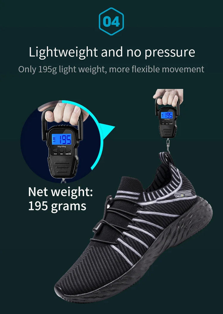 ONEMIX 2025 Nuove scarpe da corsa nere per uomo Sneakers da allenamento traspiranti impermeabili Scarpe sportive da trekking antiscivolo per esterni maschili PlatiNum