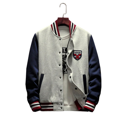 Supzoom New Arrival Fleece Casual Baseball Uniform Students Cotton Spliced Regular Rib Sleeve Brand Clothing Bomber Jacket Men