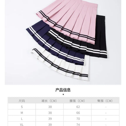 Damen Tennisrock Faltenrock Sport-Golf-Sets Athletische Lauf-Minirock Sexy Harajuku Koreanischer Stil