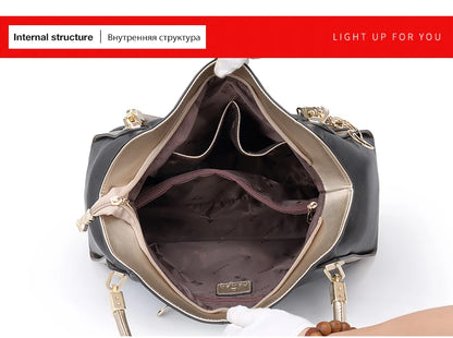 FOXER Women Genuine Leather Handbag Lady Large Capacity Crossbody Shoulder Bags Cowhide Top Handle Tote Festival Gift For Female