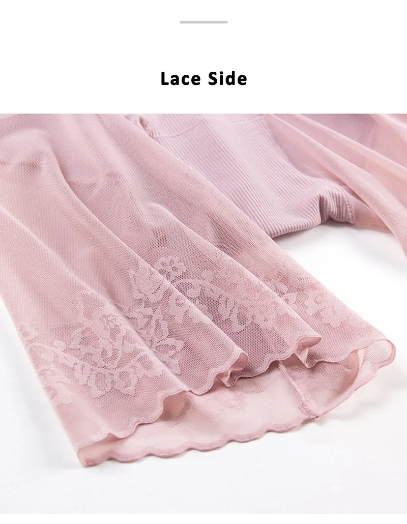 Plus Size Safety Short Pants Women Summer Seamless Under Skirt Pants Anti Chafing Boxers Female Sexy Lace Boyshorts Women