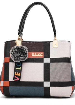 Elegant Designer Handbags Women Bags Messenger PU Leather Crossbody Bags Hairball tassen Girls Shoulder Bag Top-hand Tote Bag PlatiNum