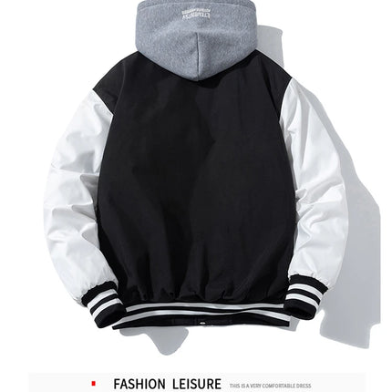 Winter Varsity Jacket Men Women Streetwear Basketball Jacket Fashion Casual Thick Parkas Men Korean Patchwork Couple Coat Button
