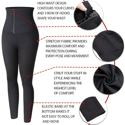 Women High Waist Fitness Leggings Tummy Control Slimming Gym Legging Butt Booty Push Up Gym Pants Legins Corset Body Shaper