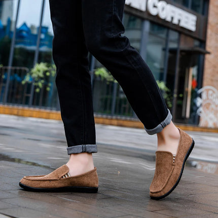Nuovi uomini mocassini scarpe moda uomo morbido mocassini mocassini tela Slip-On scarpe Casual uomo Outdoor Walking uomo calzature