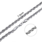 7 mm Silver / 60cm