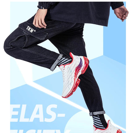 Scarpe da corsa da uomo ONEMIX rimbalzo ammortizzante scarpe sportive da corsa all'aperto traspiranti scarpe da ginnastica da uomo con aumento dell'altezza 6-7cm PlatiNum