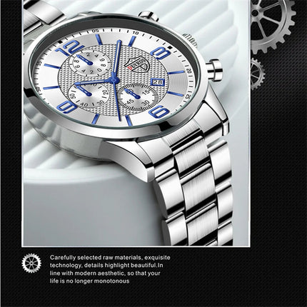 Orologi da uomo alla moda Orologio da polso al quarzo di lusso Calendario da uomo Business Casual Orologio in pelle Orologio luminoso platinumshop