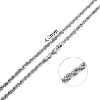 4 mm Silver / 60cm