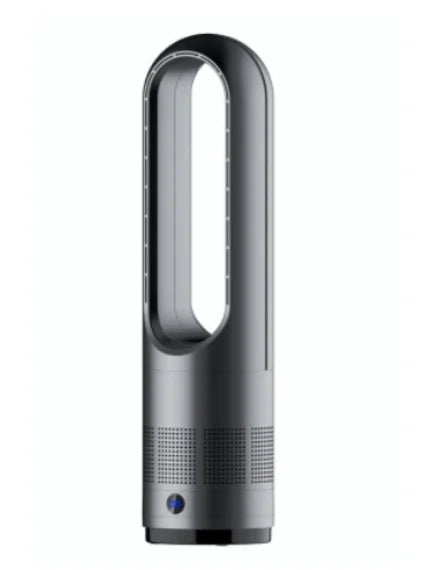 110V / 220V 18 pollici Mini ventilatore elettrico senza foglie per uso domestico funzione di temporizzazione del telecomando, ventilatore da pavimento muslimexayp