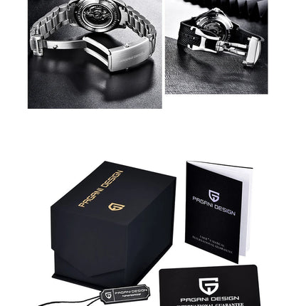 PAGANI DESIGN Orologi da uomo Orologio automatico di lusso retrò da uomo Orologio da polso meccanico giapponese da uomo Orologio impermeabile in acciaio inossidabile