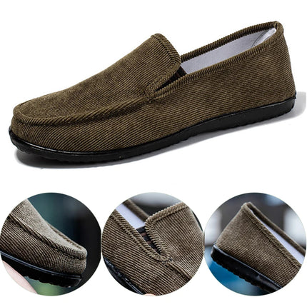 Nuovi uomini mocassini scarpe moda uomo morbido mocassini mocassini tela Slip-On scarpe Casual uomo Outdoor Walking uomo calzature