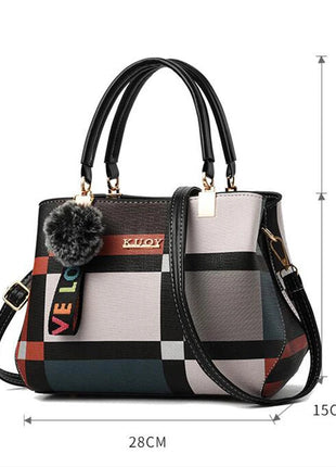 Elegant Designer Handbags Women Bags Messenger PU Leather Crossbody Bags Hairball tassen Girls Shoulder Bag Top-hand Tote Bag PlatiNum