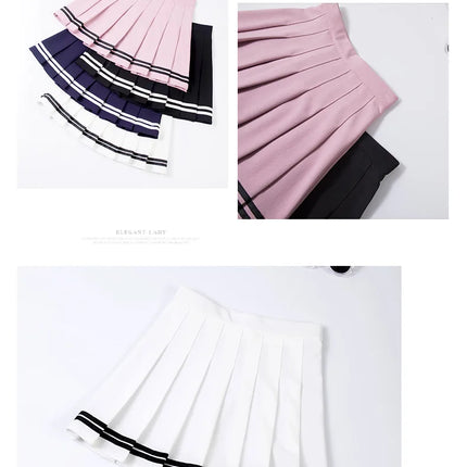Damen Tennisrock Faltenrock Sport-Golf-Sets Athletische Lauf-Minirock Sexy Harajuku Koreanischer Stil
