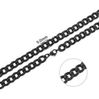 9mm Black Curb / 55cm