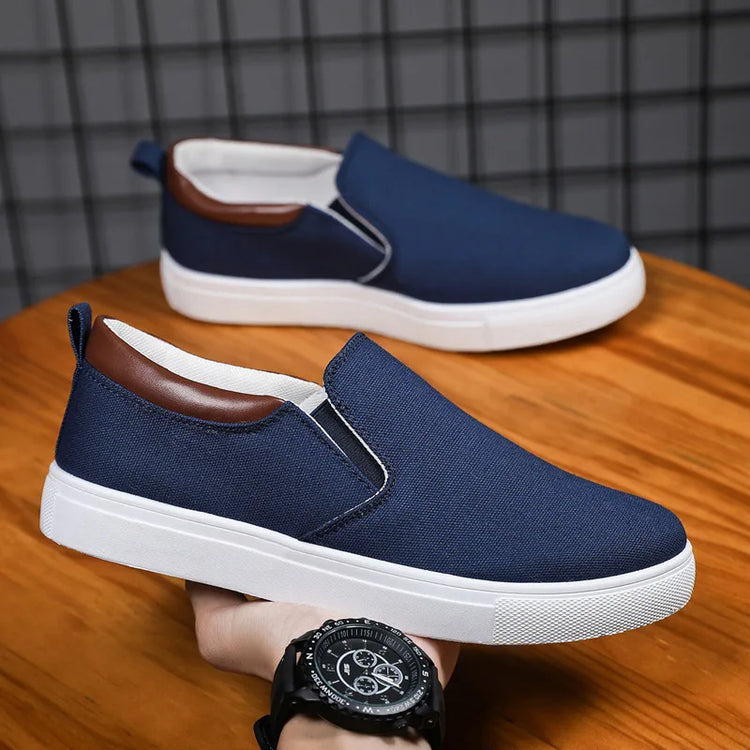 Fashion Canvas Men's Sneakers Black Lace Up Sping Shoes 2024 Classic Casual Vulcanized Shoes Size 46 47 Mens Spring Sport Shoes