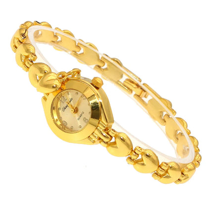 Orologio da polso da donna carino Mujer Relojes dorati Orologio al quarzo con quadrante piccolo Orologio da polso popolare Ora orologi eleganti da donna femminili platinumshop