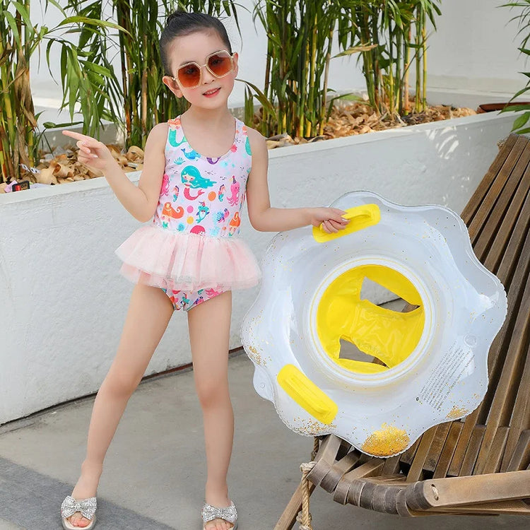 Rooxin Flamingo Nuoto Cerchio Bambino Infantile Galleggiante Piscina Anello di Nuoto Con Parasole Sedile Galleggiante Estate Spiaggia Piscina Festa Giocattoli
