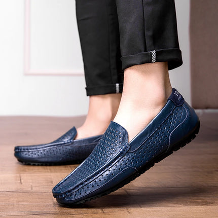 Scarpe Casual da uomo di moda scarpe eleganti da uomo di marca mocassino classico da uomo in vera pelle Plus Size Classic