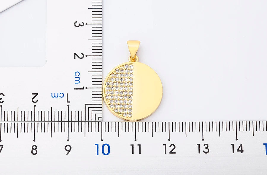 Nidin moda di lusso con zirconi cubici ciondolo a forma di cuore da donna placcato in oro collana a catena di alta qualità regalo per feste di gioielli scintillanti