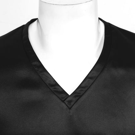 Donna uomo pigiama in raso di seta pigiameria maniche corte camicia da notte Kimono accappatoio abito da notte accappatoio camicia da notte estiva Homewear