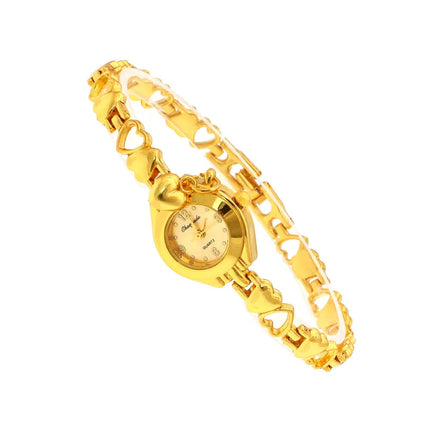 Orologio da polso da donna carino Mujer Relojes dorati Orologio al quarzo con quadrante piccolo Orologio da polso popolare Ora orologi eleganti da donna femminili platinumshop