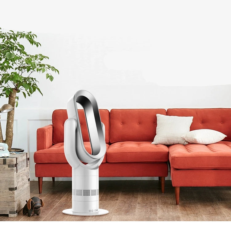 Ventilatore Freddo e Caldo con Telecomando, Senza Pale, 220V, Ultra-silenzioso, Purificatore d'Aria, Alta Qualità, Programmabile 1-9 Ore