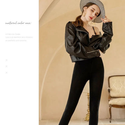 Winter Leggings For Women Warm Leggins Solid Color Velvet Leggins High Waist Leggings Stretchy Leggings dropshipping PlatiNum