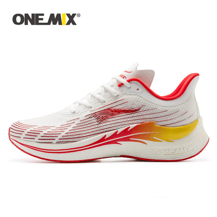 ONEMIX Scarpe da corsa per uomo Scarpe sportive traspiranti da corsa Casual Soft New Trend Outdoor Sneakers da passeggio antiscivolo da uomo PlatiNum