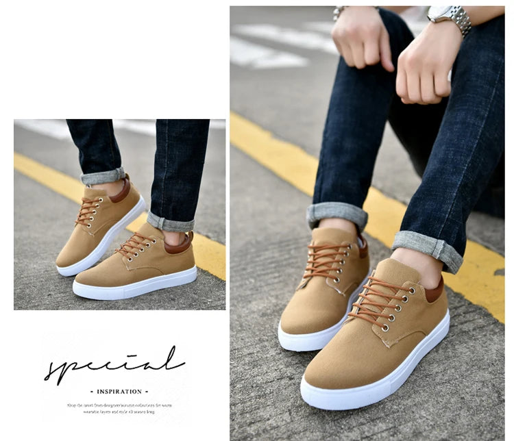 Fashion Canvas Men's Sneakers Black Lace Up Sping Shoes 2024 Classic Casual Vulcanized Shoes Size 46 47 Mens Spring Sport Shoes